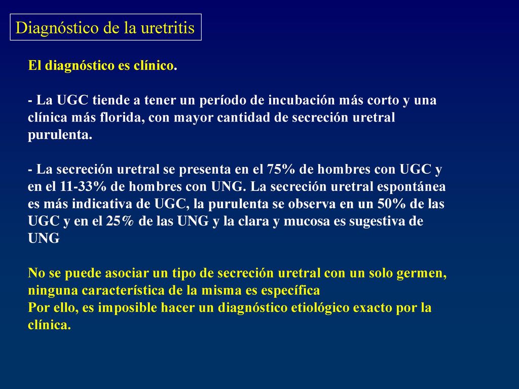 uretritis en hombres que usan